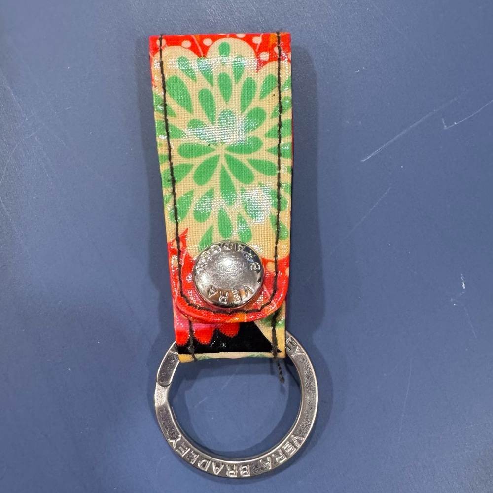 Vera Bradley quick snap keychain key ring